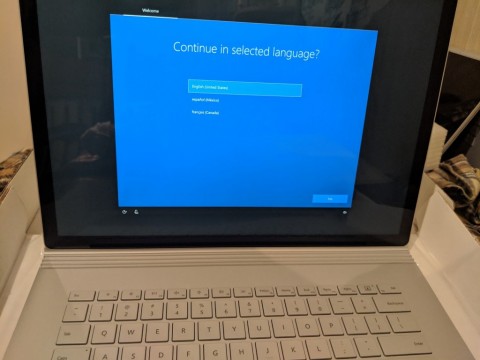 First slide
