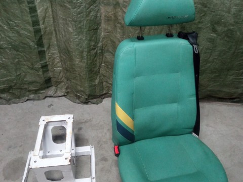 Van seat with seat base frame